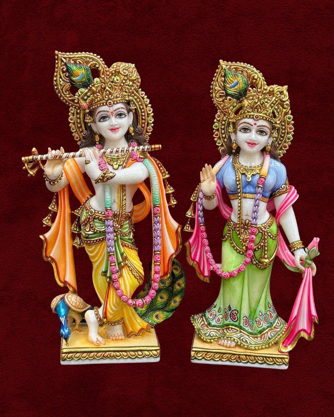 Marble Radha Krishna - Style 6